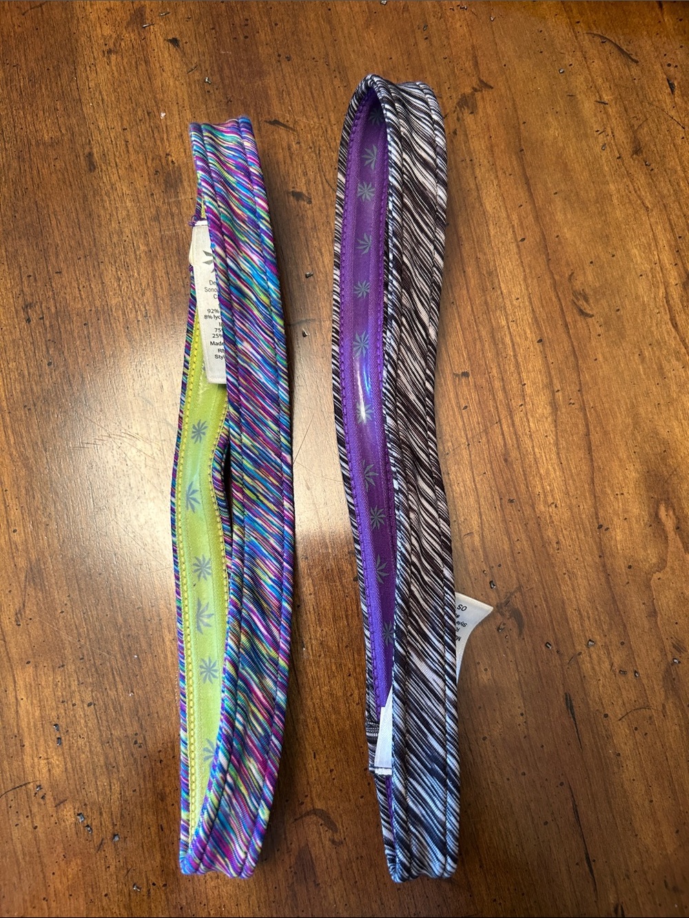 Athleta Pack of Two Multicolor & Purple Stretch Headbands